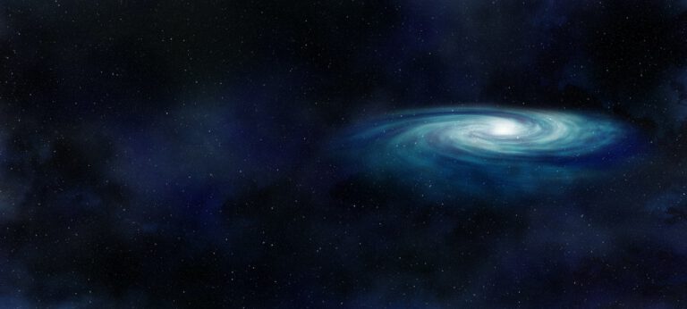spiral galaxy in deep space